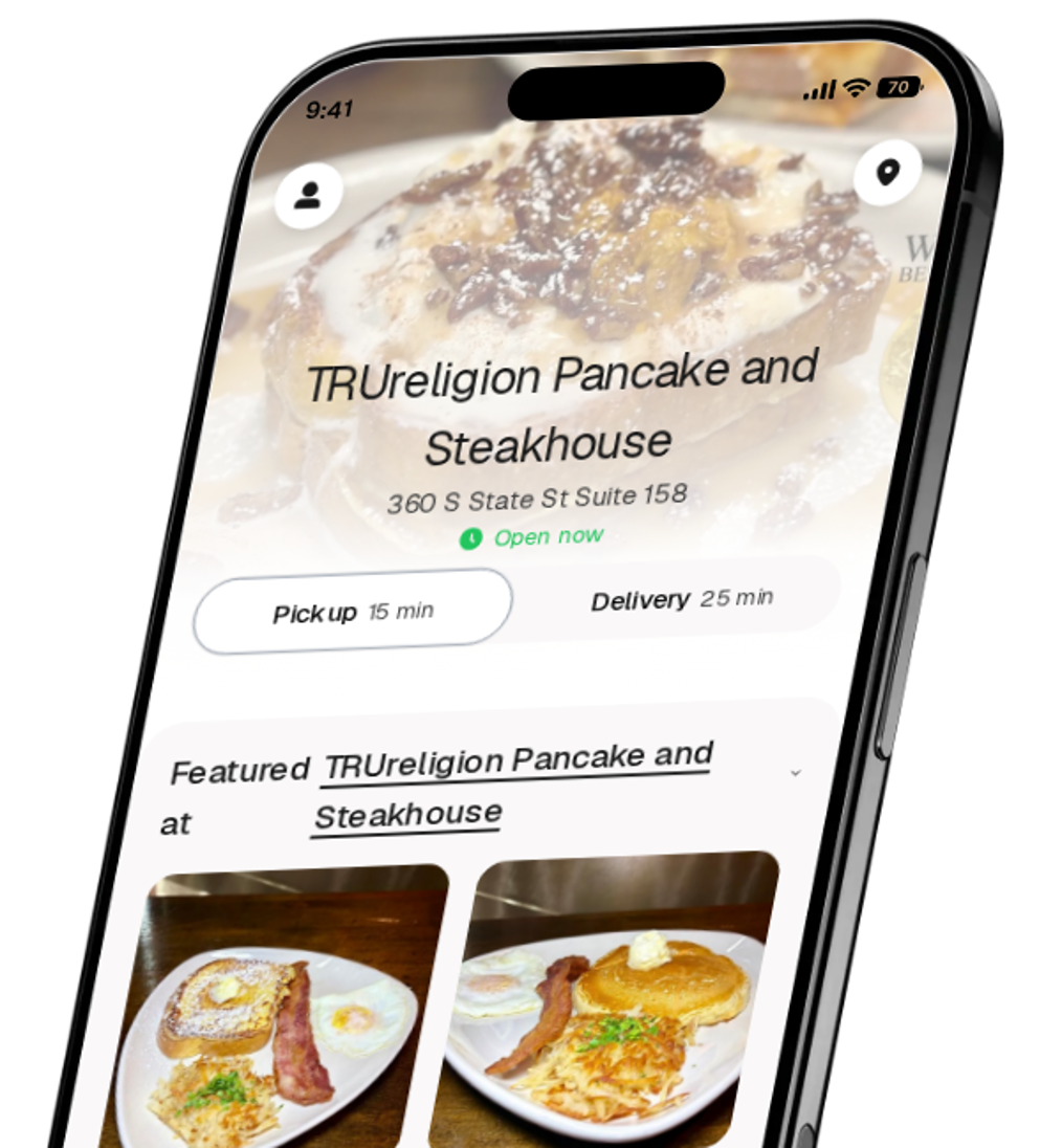 TRUreligion Pancake and Steakhouse app preview